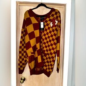 NEW Harry Potter Gryffindor Cardigan Sweater BOXLUNCH Exclusive Size L